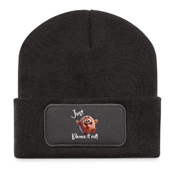 Just dance it out! - Recycled Patch Beanie - dark grey - Front
