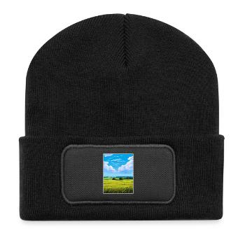 Howardian Hills Aonb Reiseposter Souvenir WPA - Recycelte Patch Beanie - Schwarz - Vorne
