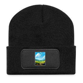 Ring Of Gullion Aonb Reiseposter Souvenir WPA - Recycelte Patch Beanie - Schwarz - Vorne