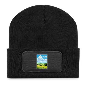 Cranborne Chase Aonb Reiseposter Souvenir WPA - Recycelte Patch Beanie - Schwarz - Vorne