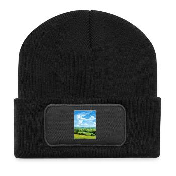 Cranborne Chase Aonb Reiseposter Souvenir WPA - Recycelte Patch Beanie - Schwarz - Vorne