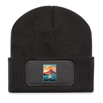 Cape Town South Africa Travel Poster Souvenir WPA - Recycled Patch Beanie - dark grey - Front