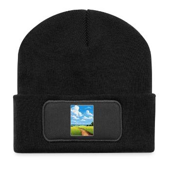 Chilterns Aonb Reise Poster Souvenir Malerei WPA - Recycelte Patch Beanie - Schwarz - Vorne