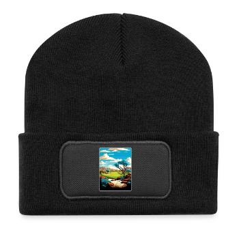 Grayhawk Golf Club Arizona Reiseposter Souvenir - Recycelte Patch Beanie - Schwarz - Vorne