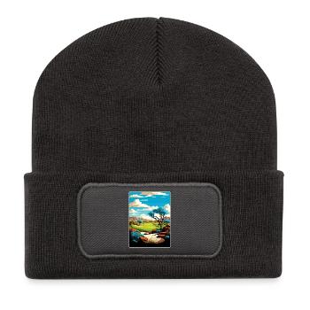 Grayhawk Golf Club Arizona Reiseposter Souvenir - Recycelte Patch Beanie - Dunkelgrau - Vorne