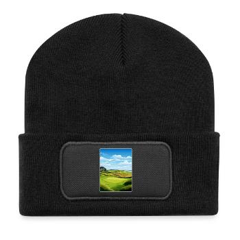 Bandon Dunes Golf Resort Travel Poster Souvenir - Recycled Patch Beanie - black - Front