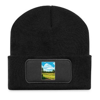 Pinehurst Golf Resort Reiseposter Souvenir WPA - Recycelte Patch Beanie - Schwarz - Vorne