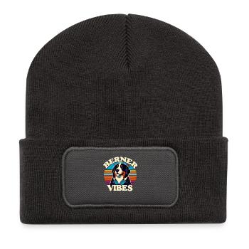 Berner Sennenhund - Recycelte Patch Beanie - Dunkelgrau - Vorne