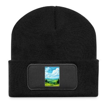Upper Palatinate Germany Travel Poster Souvenir - Recycled Patch Beanie - black - Front