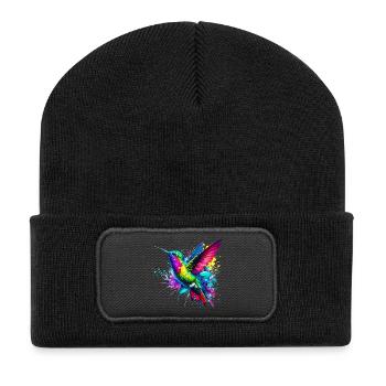 Hummingbird - Recycled Patch Beanie - black - Front