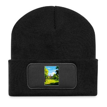 Ealing Angleterre Londres Affiche de voyage Souvenir WPA - Beanie recyclé à patch - noir - Devant