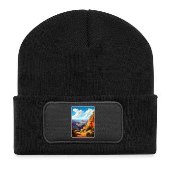 Parc national du Grand Canyon, Arizona, Affiche de voyage - Beanie recyclé à patch - noir - Devant