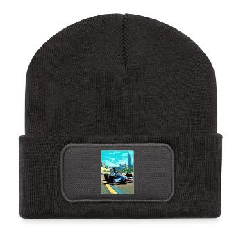 Austin Circuit Motorsport Race Texas Affiche de voyage - Beanie recyclé à patch - charbon - Devant