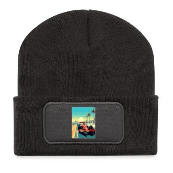 Abu Dhabi Circuit Motorsport Race Uae Travel Card - Recycled Patch Beanie - dark grey - Front
