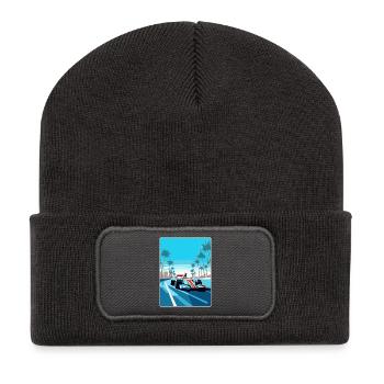 Abu Dhabi Circuit Motorsport Race Uae Travel Card - Recycled Patch Beanie - dark grey - Front
