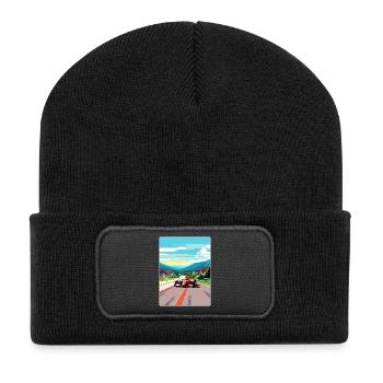 Spielberg Circuit Motorsport Race Austria Travel - Recycled Patch Beanie - black - Front