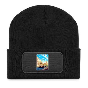 Circuit de Bakou Motorsport Race Azerbaïdjan Voyage WPA - Beanie recyclé à patch - noir - Devant
