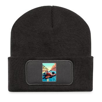 Abu Dhabi Circuit Motorsport Race Uae Travel Card - Recycled Patch Beanie - dark grey - Front