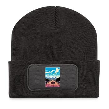 Austin Circuit Motorsport Race Texas Affiche de voyage - Beanie recyclé à patch - charbon - Devant