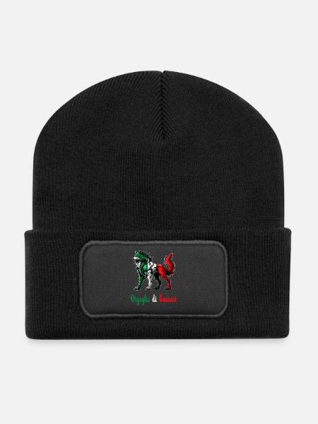 Le drapeau italien Fierté de Sassari - Beanie recyclé à patch - noir