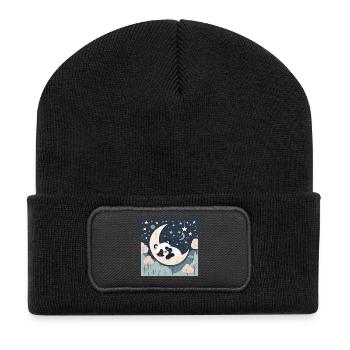 Baby, Infant, Child, Baby Poster - Recycled Patch Beanie - black - Front