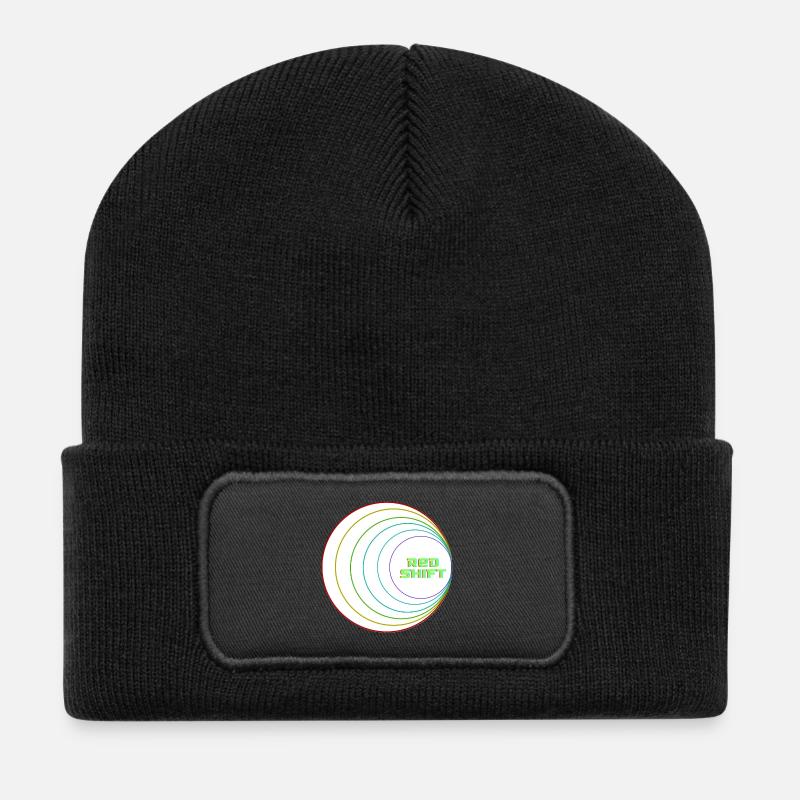 Rote Verschiebung - Recycelte Patch Beanie - Schwarz