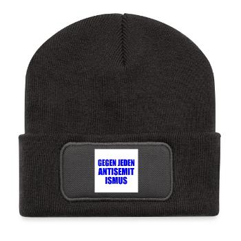 gegen jeden antisemitismus - Recycelte Patch Beanie - Dunkelgrau - Vorne