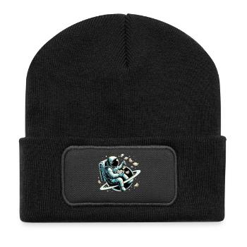 Vareniki Astronaut Yummy Gift - Recycled Patch Beanie - black - Front