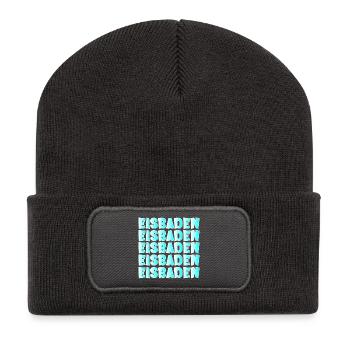 WINTER RESISTENT EIS EISBADEN - Recycelte Patch Beanie - Dunkelgrau - Vorne