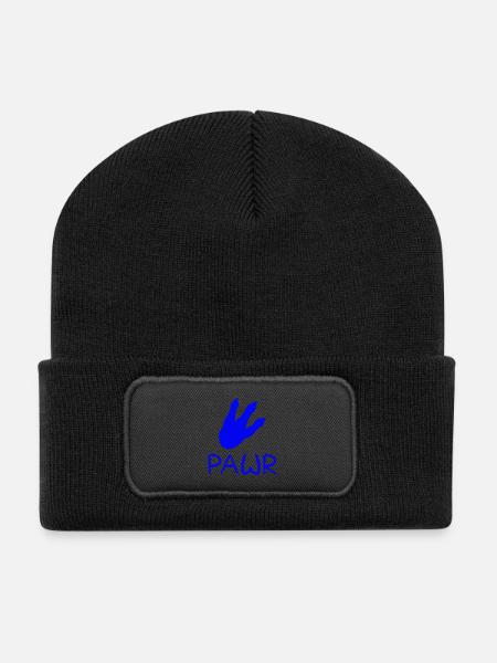 Pawr - Recycelte Patch Beanie - Schwarz