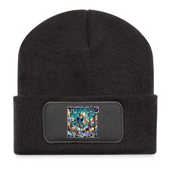 EVEREST - Recycled Patch Beanie - dark grey - Front
