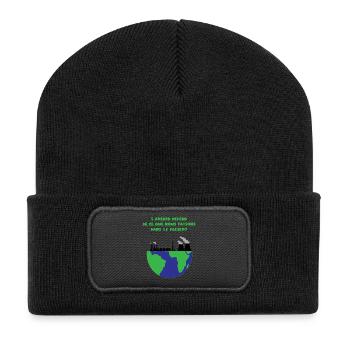 Planet Earth - Recycled Patch Beanie - black - Front