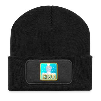 MIR IST KALT - WINTER EISBÄREN - Recycelte Patch Beanie - Schwarz - Vorne