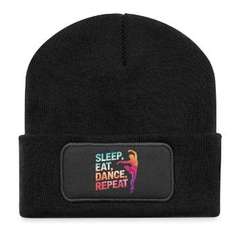 Sleep Eat Dance Repeat - Recycled Patch Beanie - black - Front
