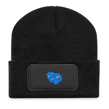 Région île de france - Beanie recyclé à patch - noir - Devant
