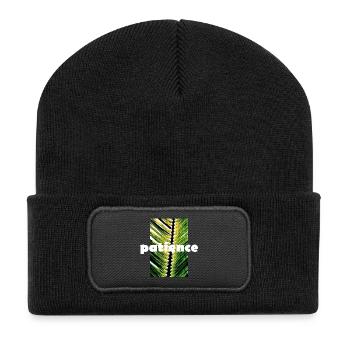 patience - Recycled Patch Beanie - black - Front