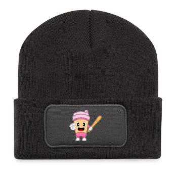 Coffee Baseball Baseball Bat - Recycled Patch Beanie - dark grey - Front