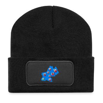 Midi-Pyrénées Region - Recycelte Patch Beanie - Schwarz - Vorne