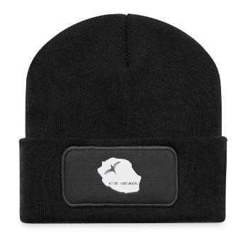 ILE DE LA REUNION - Beanie recyclé à patch - noir - Devant