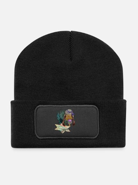 Kanaren - Trommelwirbel auf beschaulichen Inseln - Recycelte Patch Beanie - Schwarz