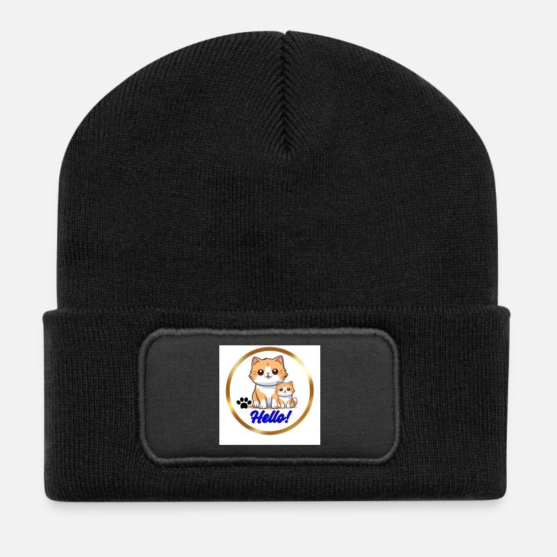 Bonjour - Beanie recyclé à patch - noir