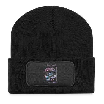 Be The Change – Butterfly Transformation - Recycled Patch Beanie - black - Front