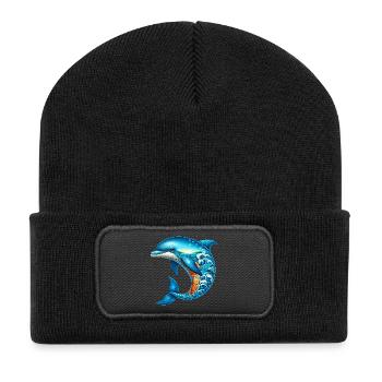 Dolphin - Recycled Patch Beanie - black - Front