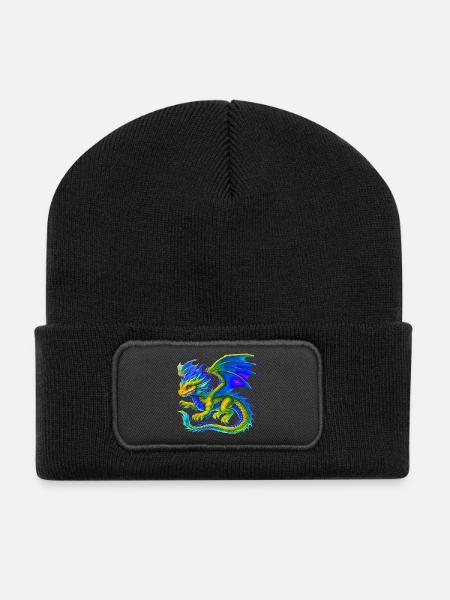 Dragon - Recycled Patch Beanie - black