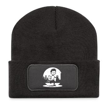 Marathon Boy - Recycled Patch Beanie - dark grey - Front