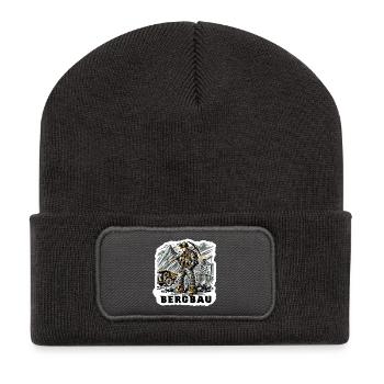 Hard work in mining - Recycled Patch Beanie - dark grey - Front