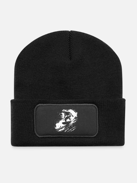 Surfing - Recycled Patch Beanie - black