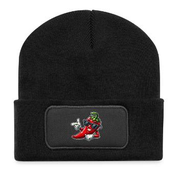Coole Chili - Recycelte Patch Beanie - Schwarz - Vorne