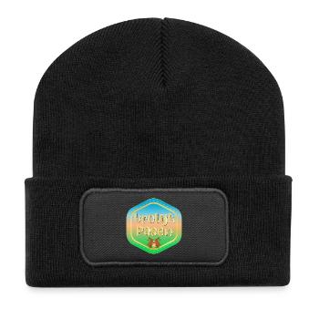 Joyeuses Pâques lapins de Pâques - Beanie recyclé à patch - noir - Devant