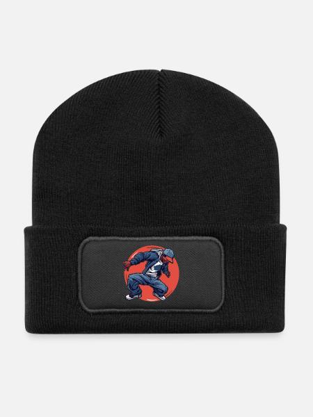 Breakdancing - Recycled Patch Beanie - black